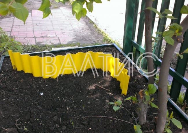 Бордюр "Волна" из металла Бордюр "Волна" из металла